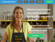Tablet Screenshot of homemade-cooking.com